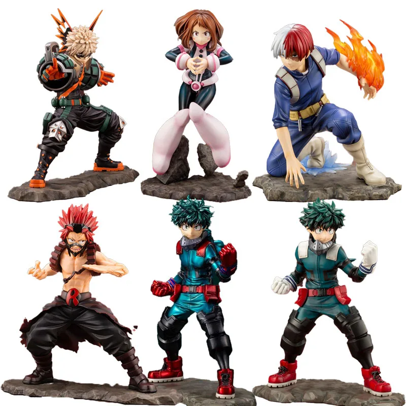 

Stock Original Kotobukiya ARTFX J Todoroki Shouto Midoriya Izuku Uraraka Ochako Kirishima Eijirou PVC Action Anime Figure Model