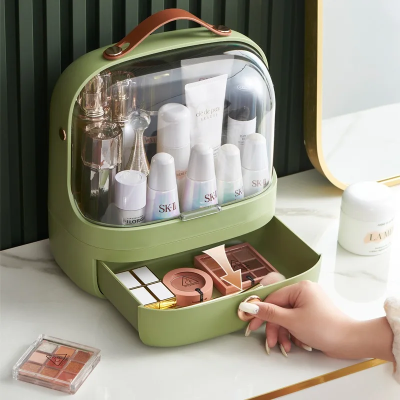 Cosmetic Storage Box Bathroom Home Skin Care Make Up Storage Drawer Big Capacity Waterproof Dustproof Jewelry Perfume Organizer 3
