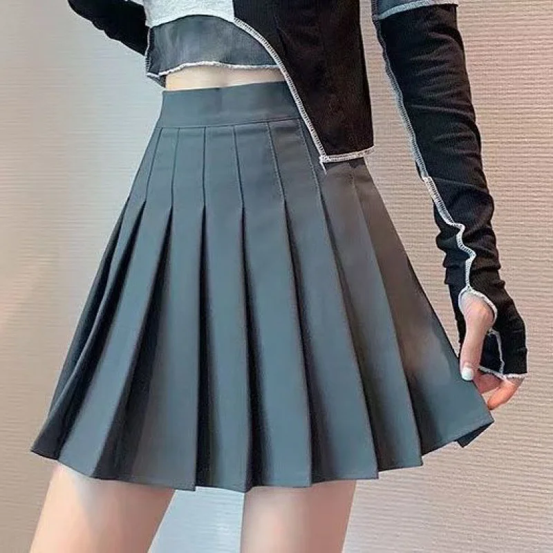 Fashion Women Skirt Preppy Style Plaid Skirts High Waist Chic Student Pleated Skirt Harajuku Uniforms Ladies Girls Dance Skirts