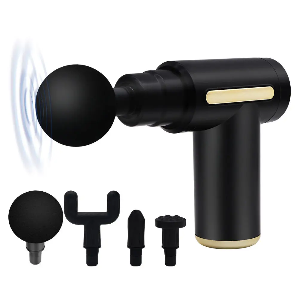 Mini Muscle Massage Gun Portable Body Massager Deep Handheld Percussion Massager 6 Speeds For Body Back And Neck Leg