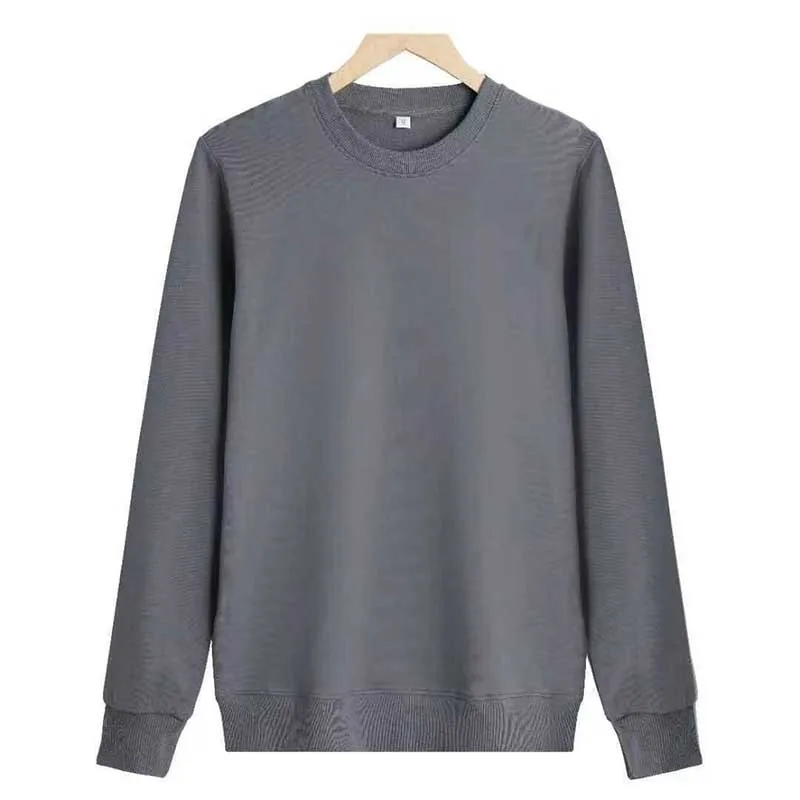 Fashion O-Neck All-match Solid Color Sweatshirts Mens Clothing 2023 Autumn Winter Loose Korean Pullovers Casual Sweatshirts