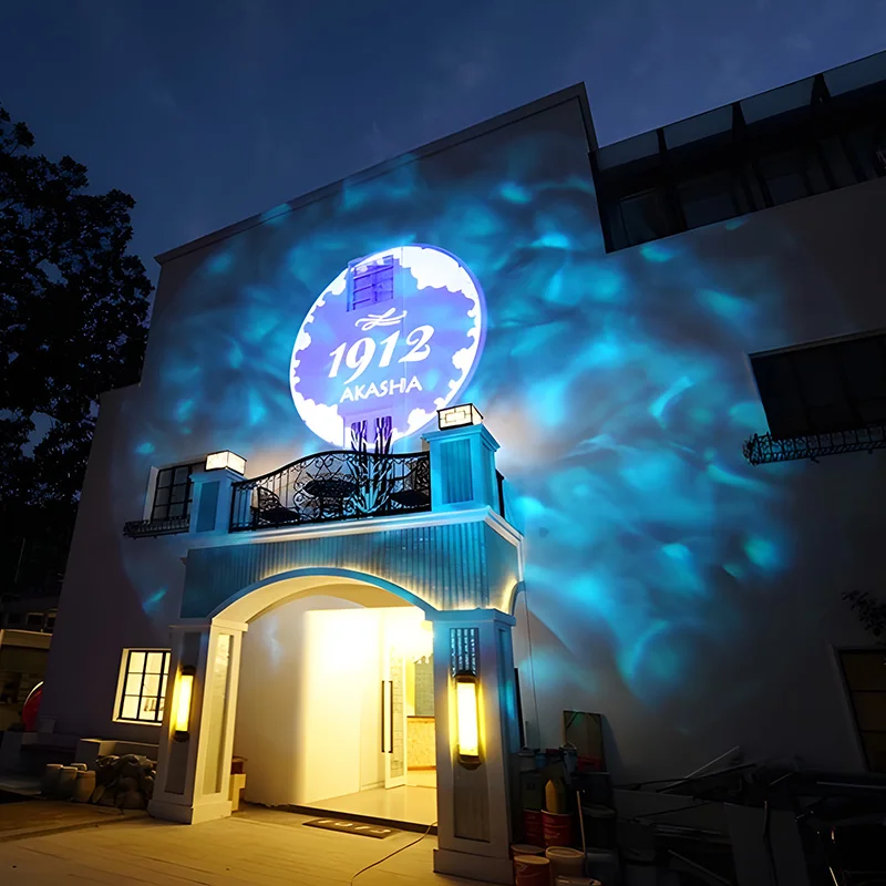 LED 오션 워터 웨이빙 램프 다이내믹 리플 라이트 리얼리스틱 프로젝션 램프 홈 장식 야외 분위기 조명