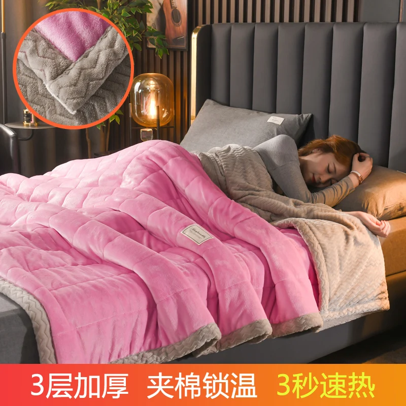 Plush Coral Fleece Soft & Warm Blanket - Ultra Cozy and Washable