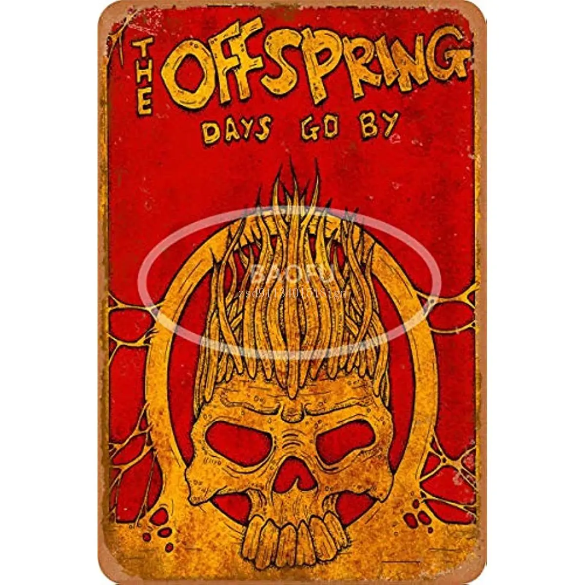

Offspring Days Goo by Iron Painting Wall Poster Metal Vintage Band Tin Signs