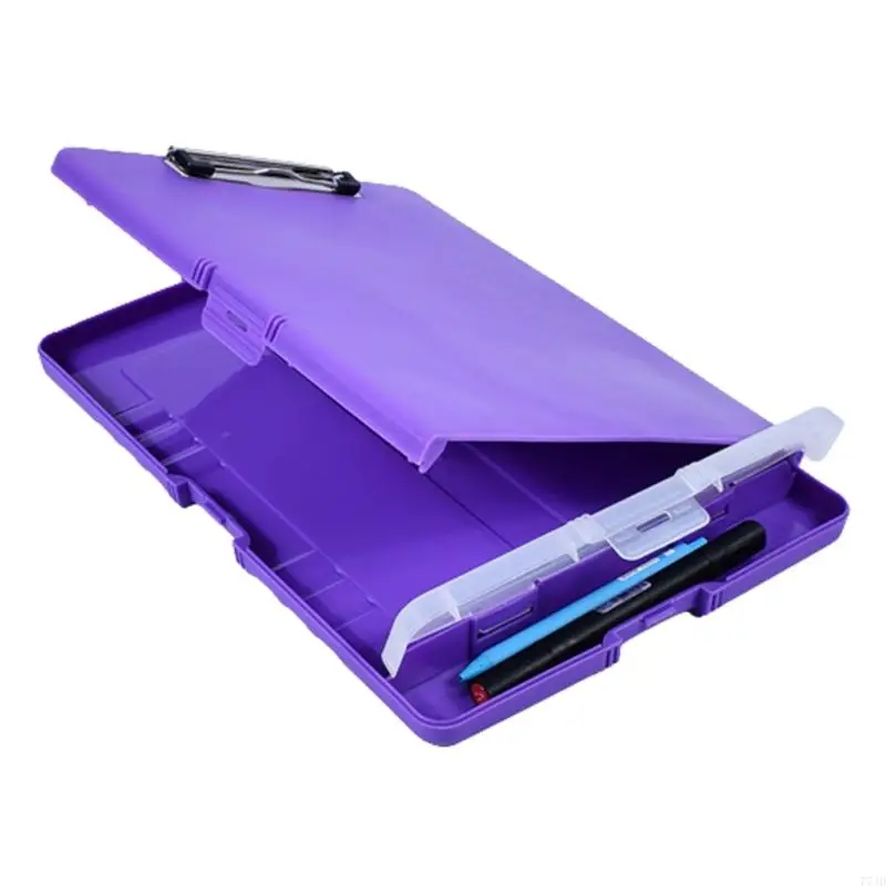 77JD Portable File Case with Clipboard and Pen Box