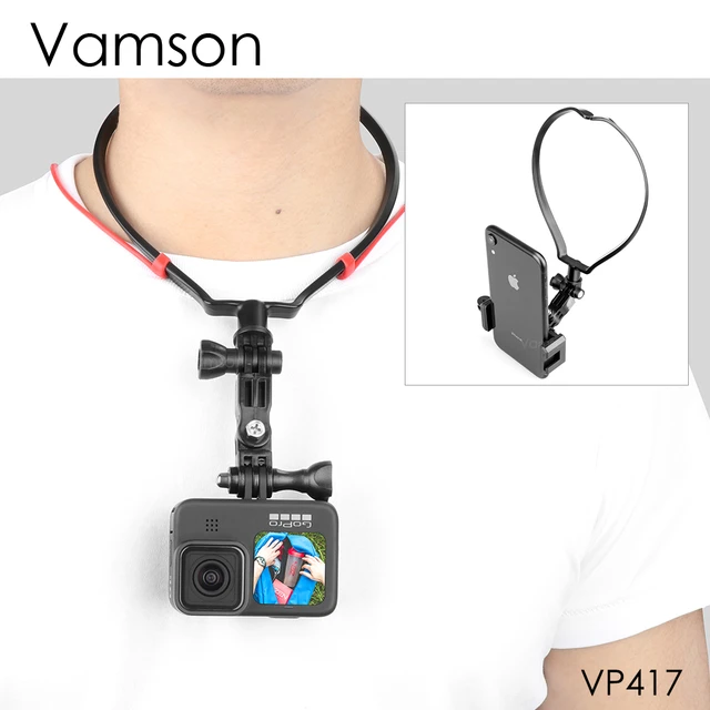 Vamson Neck Hold Mount Lanyard Strap for GoPro Hero 10 9 8 Insta360 Dji  Osmo Action Camera Accessories for iphone 13 SmartPhone