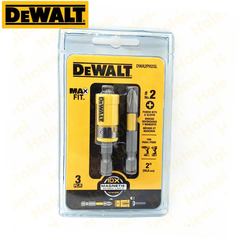 DEWALT DWA2PH2SL MAXFIT Phillips Power Bit Sleeve Set Impact Driver