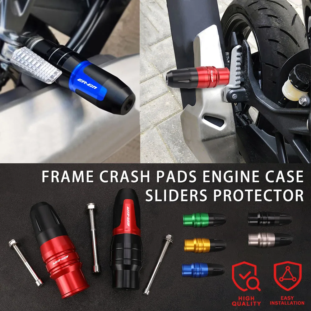 

Frame Exhaust Sliders Anti Crash Pad Protector FOR KAWASAKI ER6N ER-6N 2010-2021 Motorcycle Falling Protection 2018 2019 2020