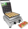 Mini Dutch Pancake Maker Poffertjes Making Machine Stainless Steel Nonstick | 110V (25 Pcs) 1