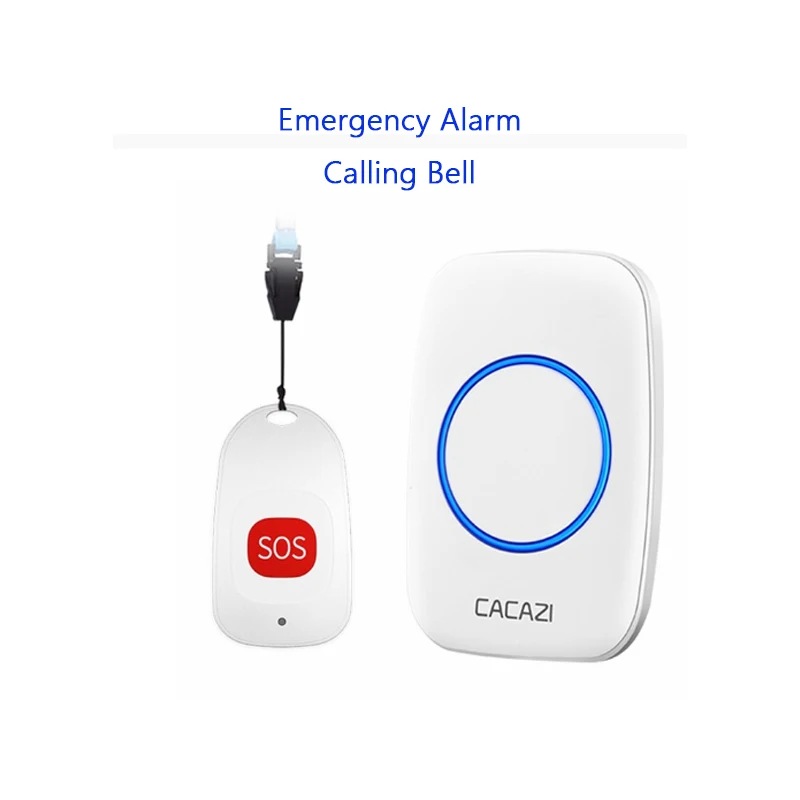 

Remote SOS Calling System Smart Home Emergency Alarm Wireless Elderly Pager Beeper Alert Button US EU UK Plug