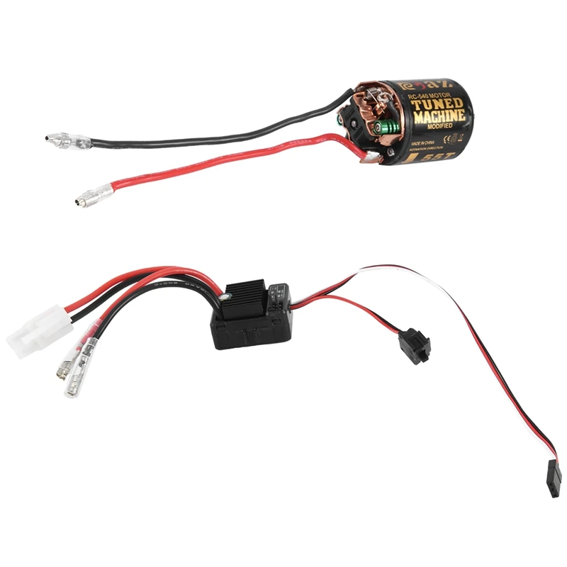 

540 Brushed Motor With 1060 Brushed ESC 60A 2-3S Lipo Waterproof Electric Speed Controller For RC 1/10 Crawler Car