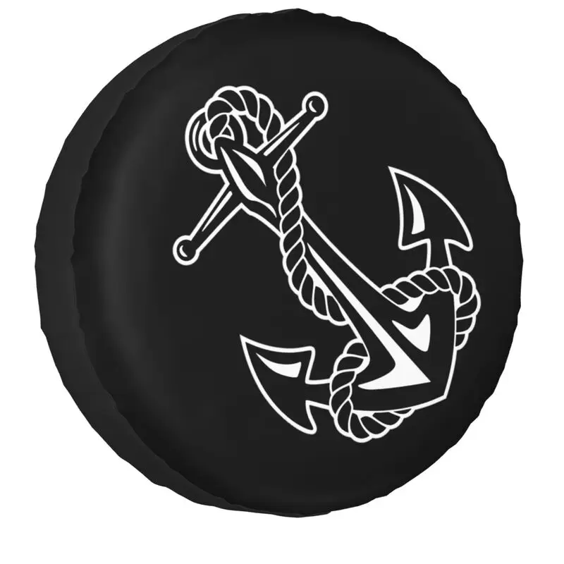 Anchor Rope Spare Wheel Tire Cover Universal For Grand Cherokee Nautical Jeep Rv Suv Trailer Vehicle Accessories 14" 15" 16" 17"