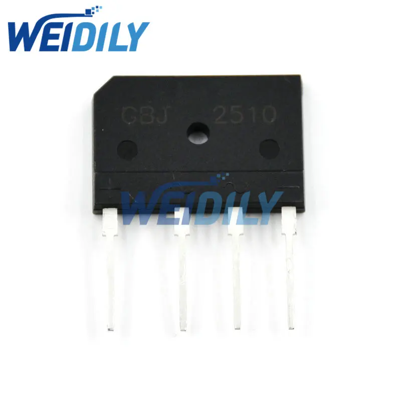 5PCS GBJ2510 2510 KBJ2510 25A 1000V Bridge Rectifier IC New