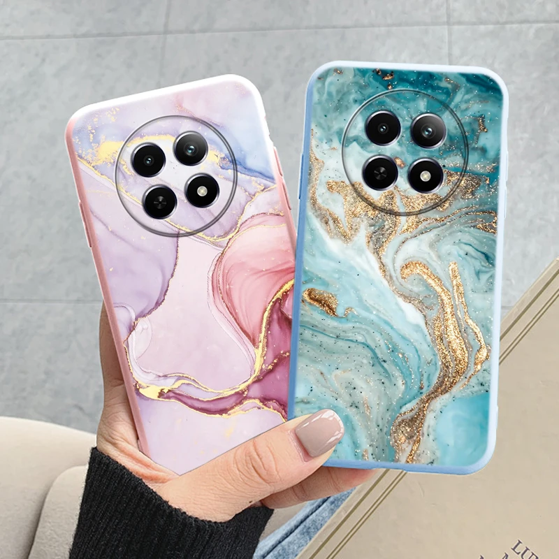 Luxury Marble Art Soft TPU Protective Back Cover - Shockproof Fashion Case