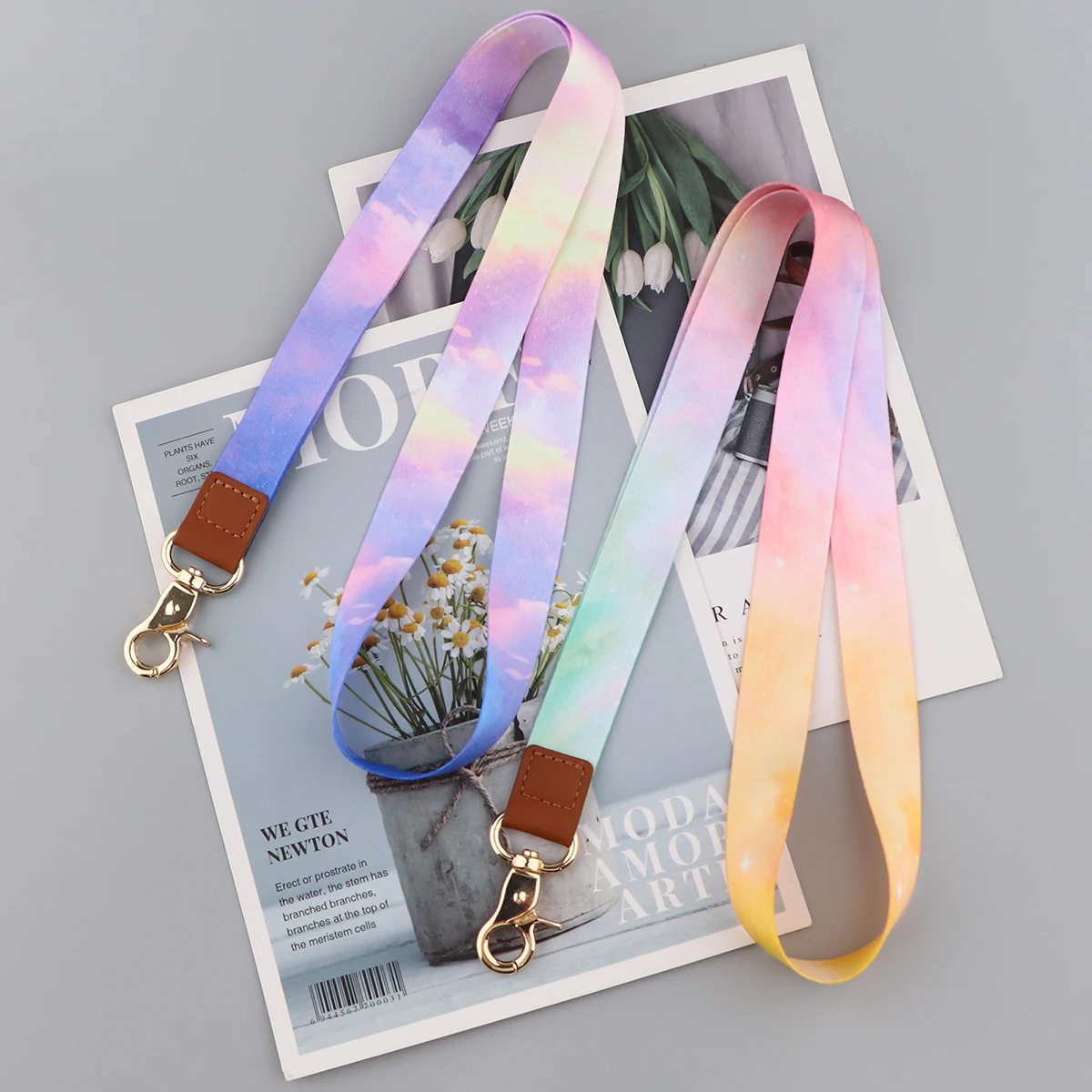 Ransitute R2808 Minimalistic Color Rendering Lanyard Card ID Holder Car KeyChain ID Card Pass Phone Badge Keyring Holder Jewelry badge holder badge holder keychain car keychain