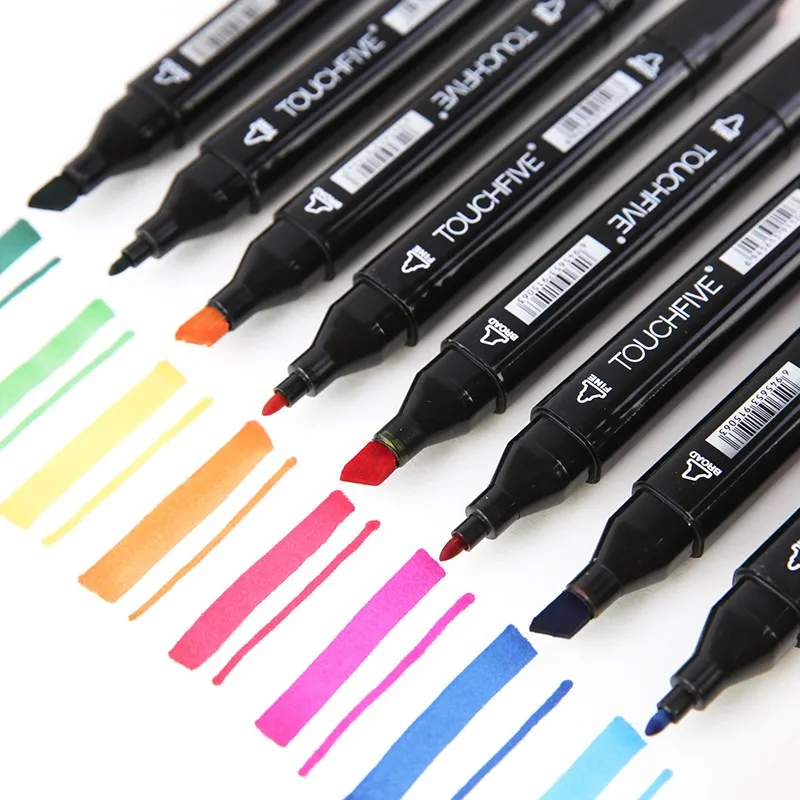 10/12/20/24/30 Colors Double-headed Skin Color Markers Set of Anime  Hand-drawn Color Filler Pens Art Supplies Sketching - AliExpress