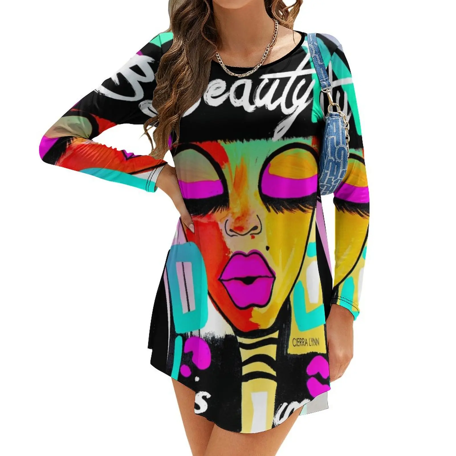 

BEAUTY IS ME Long-Sleeve Dress birthday dress for women long dress women
