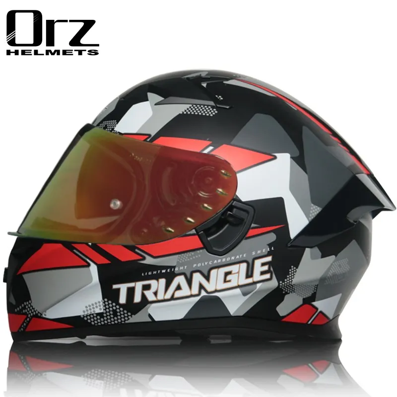 

Women Men Motorcycle Double Lens Full Face Modular Racing Helmet Motocross Racing Modular Cascos Para Moto Motorbike Helmet