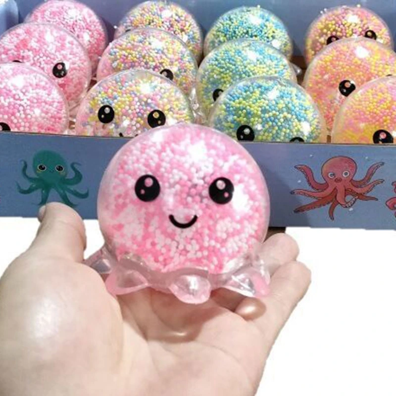 

N80C 3’’ Simulation Squeeze Octopus Decompression Ball Boys Girls Favor Set