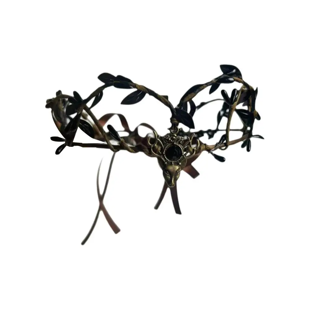Feenhaftes Stirnband Elfenkrone Elfen-Tiara Ranken-Kopfschmuck Feen-Hexen-Diadem Krone Gotisches Stirnband Braut-Hochzeits-Haaraccessoires – Detail 6
