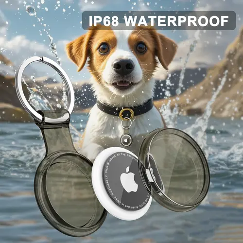 Waterproof Anti-lost Keychain Holder TPU Case for Apple Airtag Air Tag Dog Cat Pet Collar Keys Tracker Protective Full Cover - Image 4