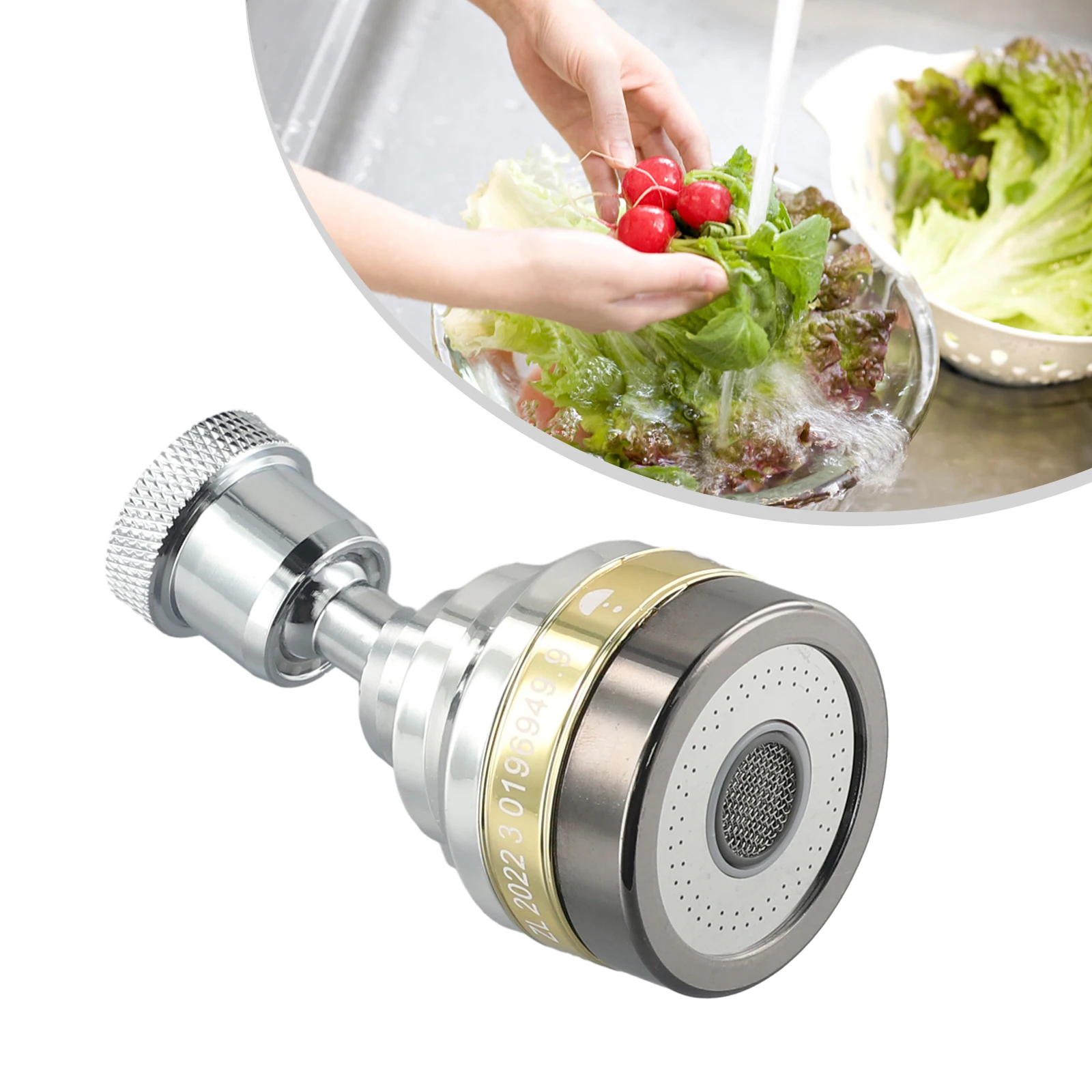 

Faucet Filter Convenient Brass Kitchen Tap Head Faucet Aerator Extender Adjustable Anti splash Easy to Install