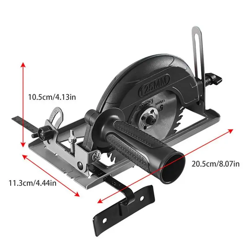 Soporte para amoladora angular, soporte de cortador de bricolaje para  molino de ángulo 100, 115, 125, mesa de amoladora de banco, amoladoras  angulares