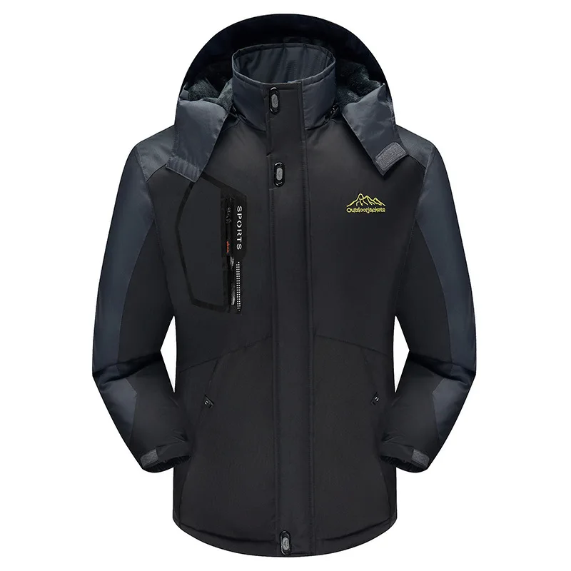 

2023 Fleece-Lined Thickened Cotton-Padded Clothes Outdoor Sports Mountaineering Suit