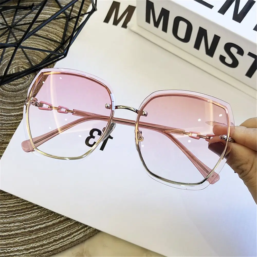 

Accessories Street Wear UV400 Designer Sun Glasses Rimless Square Sunglasses Shades Women's Polarized Sunglasses
