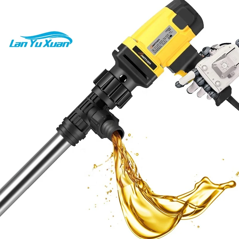 

Portable high-viscosity electric drum pump food grade 200l electric mini barrel oil stick transfer pump