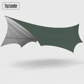 5.1×5.1m Large Waterproof Camping Tarp 1