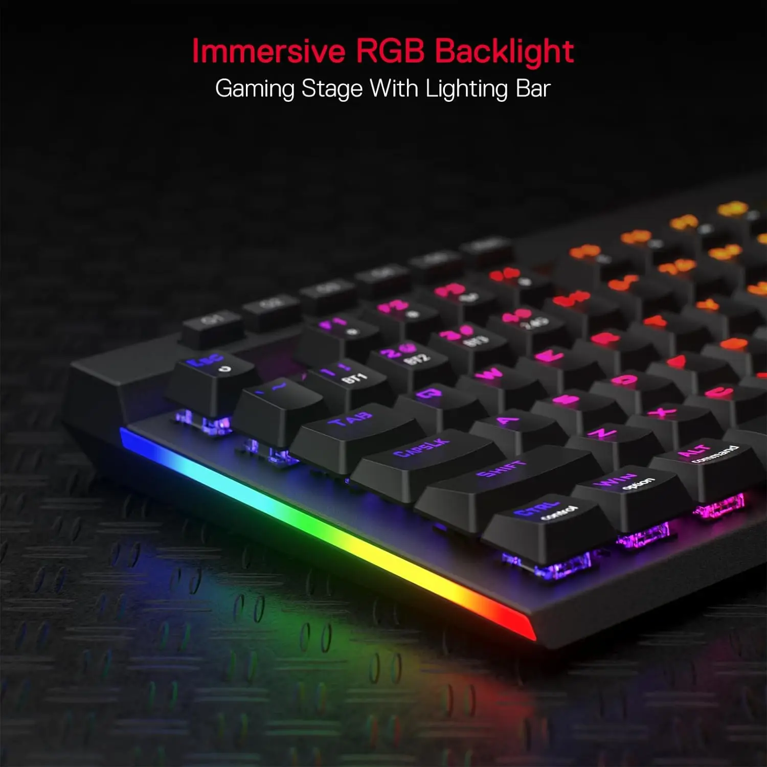 Redragon K580 PRO Teclado inalámbrico RGB para juegos, teclado mecánico de 3 modos y 104 teclas, enchufe de intercambio en caliente, interruptor rojo lineal - AliExpress