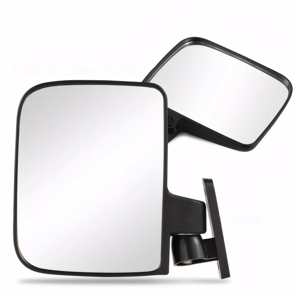 1Pair Golf Cart Mirrors Without Drilling Wide Field View 180 Degree Adjustable Golf Cart Mirrors Golf Cart Replacement Parts
