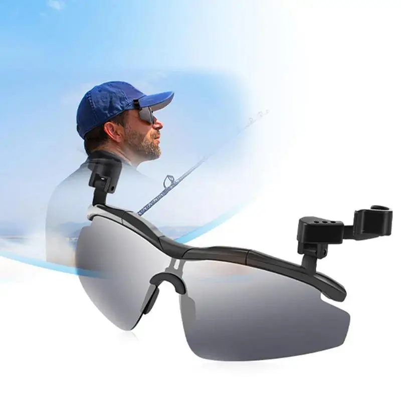 Tac ajustable gafas polarizadas de pesca al aire libre, sombrero, viseras, Clips deportivos, Clip de sombrero, gafas de sol para ciclismo, senderismo, Golf