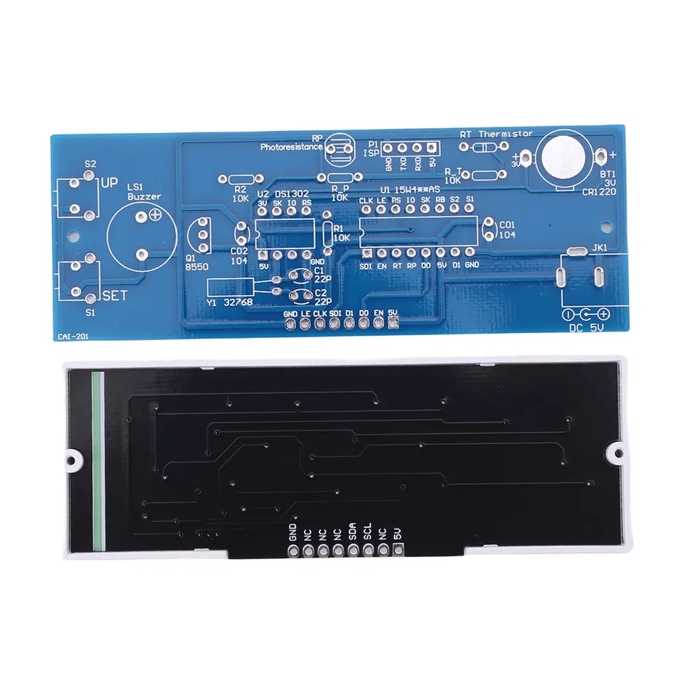 Colorful Digital LED Clock DIY Electronic Kit