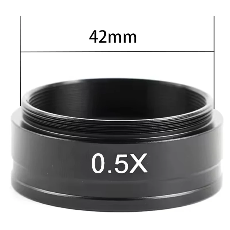 Auxiliary Barlow Objective Lens 0.3X 0.5X 0.7X 1.5X 2X M42 For 120X/180X/200X/300X/500X C-Mount Industrial Zoom Lens microscope objective lens