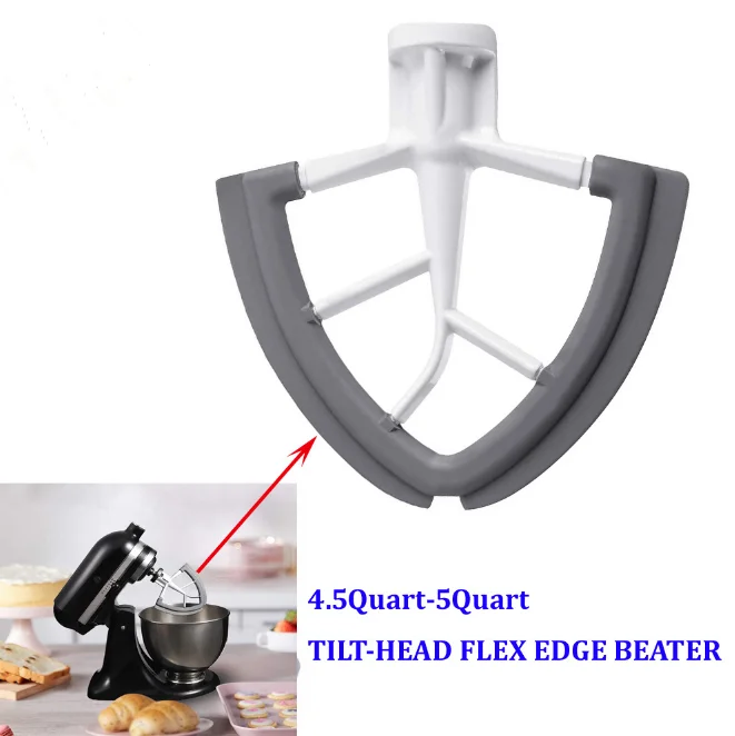 Kitchenaid 6 Speed Hand Mixer Flex Edge Beaters - Tilt-head Silicone Home  Kitchen - Aliexpress