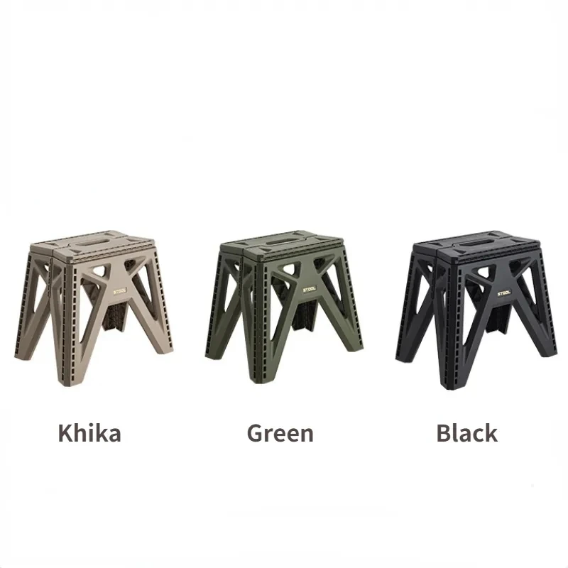 Portable Outdoor Folding Stool Camping Fishing Chair High Load-Bearing Reinforced PP Plastic Triangle Stool folding camping chair foldable camping chair portable camping stool