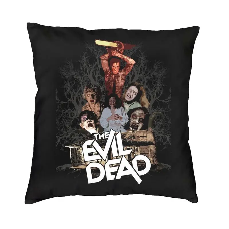 

Luxury The Evil Dead Throw Pillow Cover Decoration Square Supernatural Horror Film Cushion Cover Pillowcover For Living Room