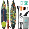 126 Paddle Board, 550LB Capacity Touring Inflatable Paddle Board with Complete SUP Accessoriesamp Kick Pad, Stable Stand up Pad