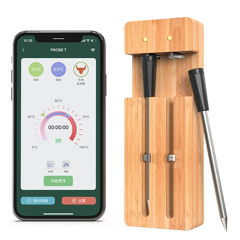 2024 Kitchen Smart Wireless Meat Termometro Accessori Per Barbecue Bluetooth Digitali Per Forno Grill Bbq Kitchen Tool Gift