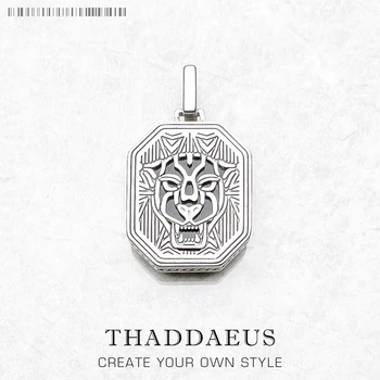 펜던트 검은 고양이 겨울 신제품 고급 주얼리 925 스털링 실버 강아지 태그, 자신감과 강도 여성 남성 선물