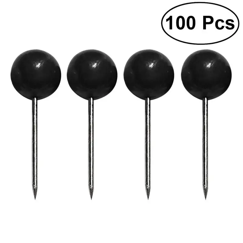 Push Pin Tacks Map Board Round For Thumb Cork Push Drawing Maps Decorative Redbulletin Clear Short Marking Clips