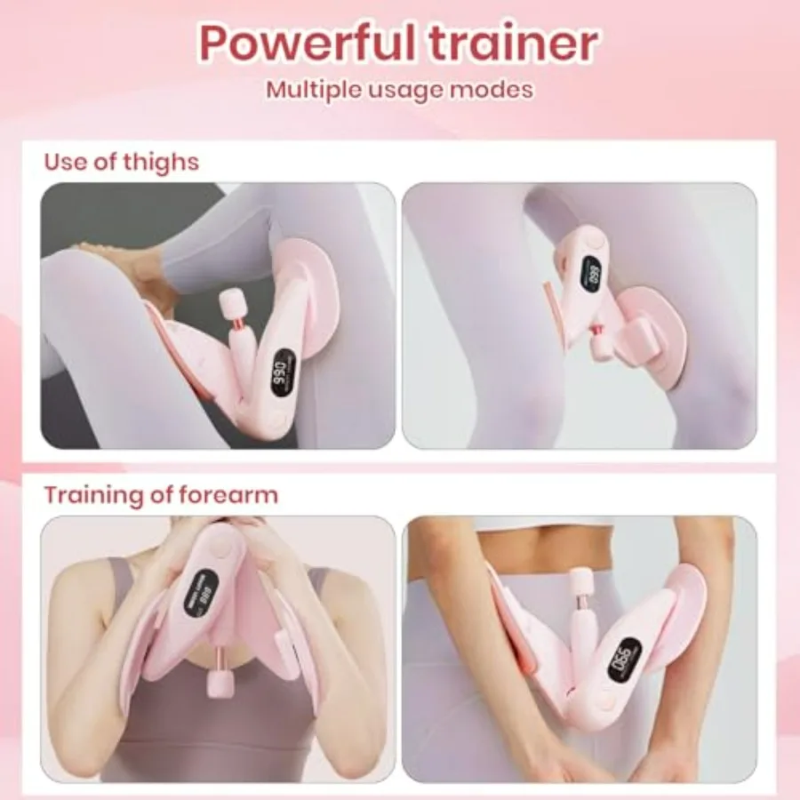 Thigh Master Exerciser for Women, 360°Adjustable Resistance Inner Pelvic Floor Muscle Thigh Exerciser and Back Training Rope -50