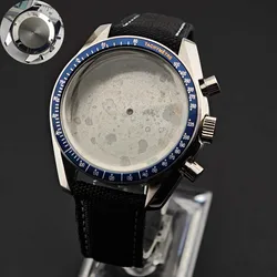 Men's 39.7mm Stainless Steel Watch Case with Moon Back Cover (NO.17)