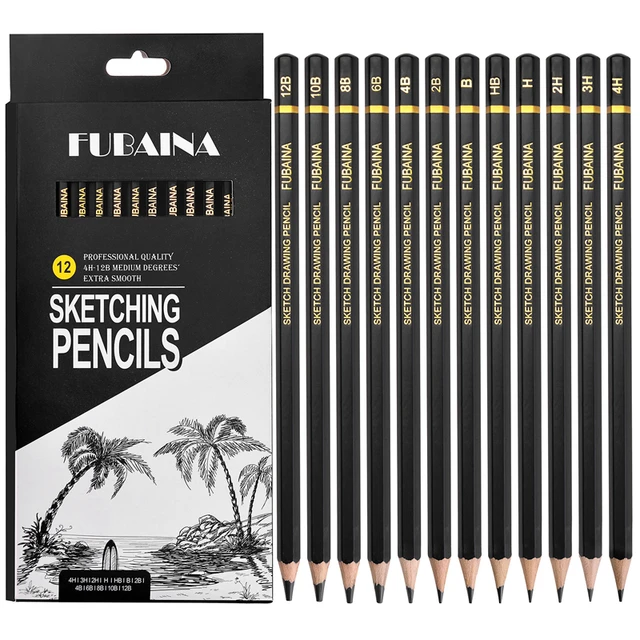 12pcs/set Drawing Pencil Set Wooden Professional Art Supplies Sketch And  Drawing Writing Pencil Art Painting Stationery 2b 4b 6b - Wooden Lead  Pencils - AliExpress