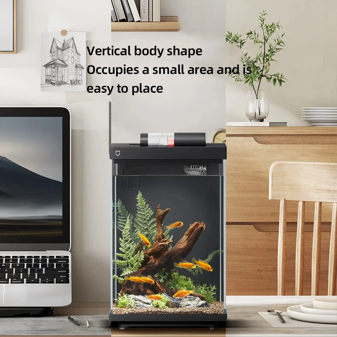 Xiaomi Mijia Smart Desktop Acquario 10L Smart Fish Tank App Controllo Alimentazione Pro Filtrazione Mi Home Compatibile Senza Assemblaggio CN - immagine 6