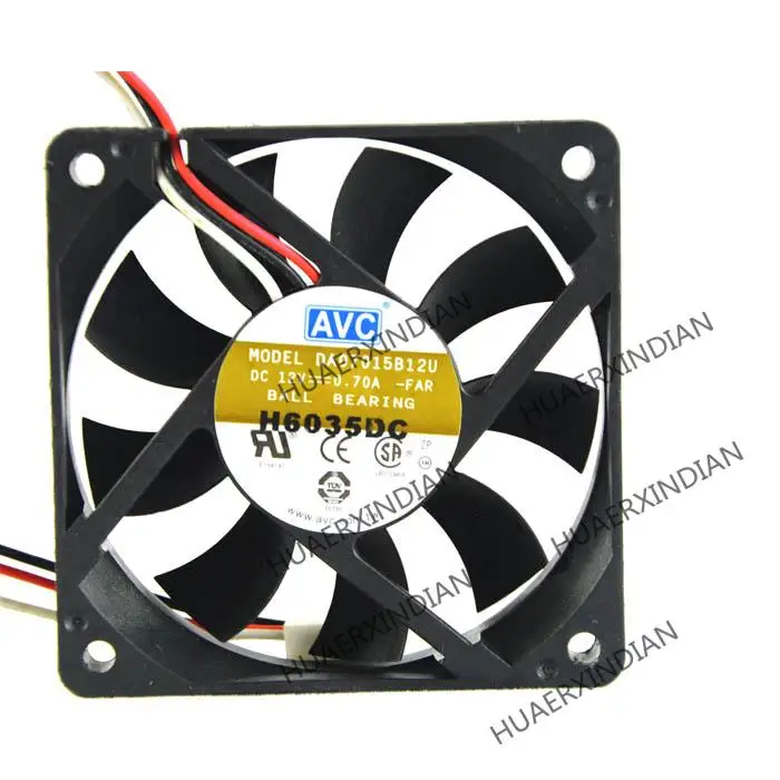 

New DA07015B12U 12V 0.70A 7CM 7015 CPU Cooling Fan Assembly Kit