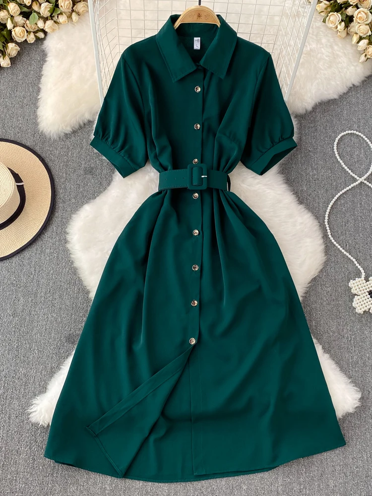 slim fit dress slacks Olive Green Maxi T-Shirt Dress - Casual Dresses main image 0