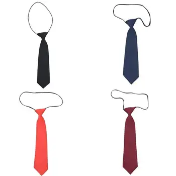 Alternative view of 652F Elegant Short Length Tie for Women and Kids Perfect for Graduation Party Business and Daily Wear School Play Dressingup